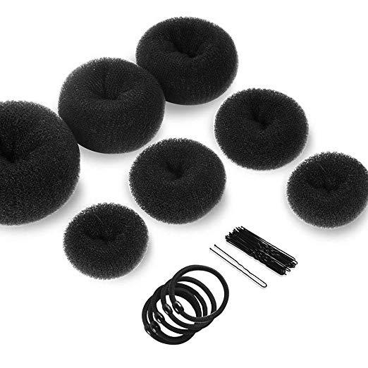 Ball hair set, donut U-shaped clip, high-elastic rubber band hair accessories set, Japanese and Korean hair accessories, braided hair