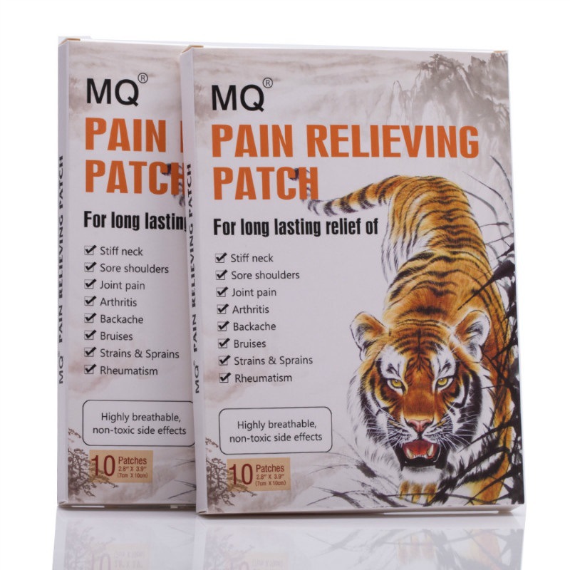 Cross-border foreign trade wholesale MQ tiger paste English version of lumbar vertebra cervical vertebra paste shoulder circumference paste joint paste a generation of hair