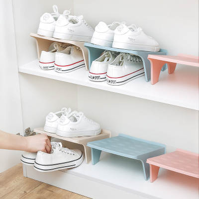 Household Storage Shoe Rack Double-layer Shoe Holster Plastic Integrated Simple Space-saving Economical Simple Shoe Storage Rack