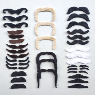 Photo props beard beard props 12 simulation beard 36 sets with glue simulation beard