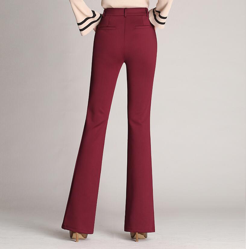 Cross-border supply new micro pants trousers plus size flared pants suit pants women's straight high waist work pants suit pants women