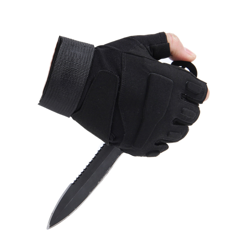Men's Spring and Summer Tactical Half Finger Gloves Outdoor Military Style Wholesale