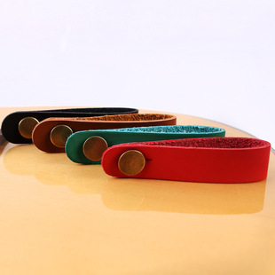Wholesale folk guitar head strap pu leather ukulele electric bass acoustic guitar head strap