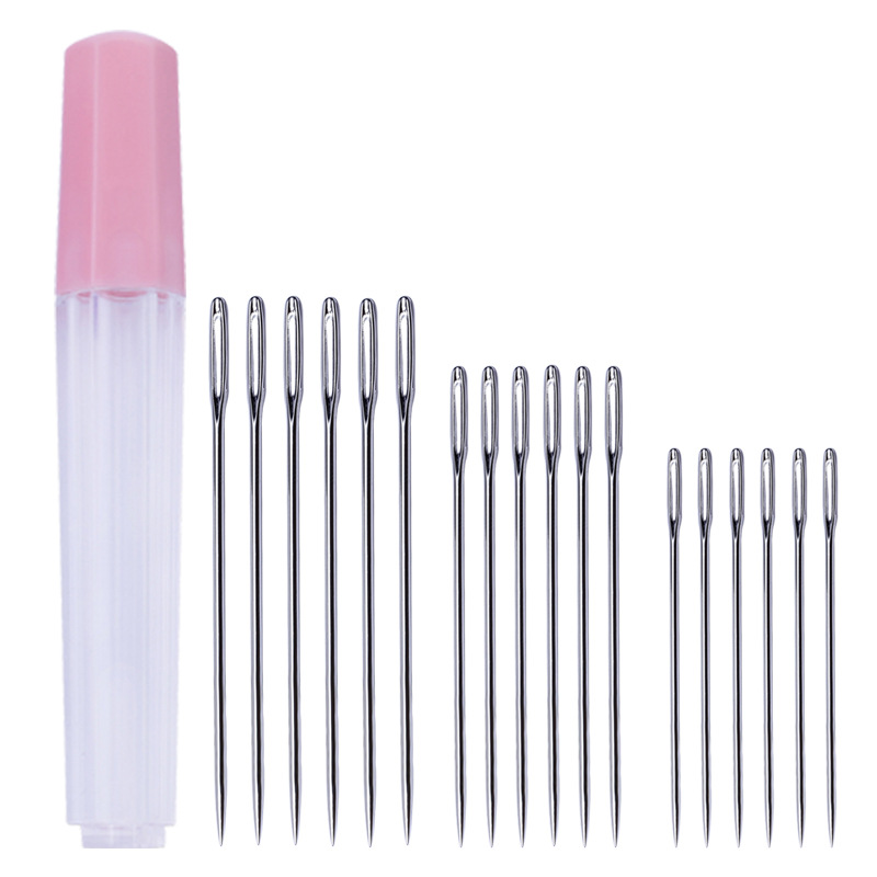 Pointed hand sewing needle Pointed silver needle Large hole needle Thick needle Pointed needle Hand sewing needle Wool needle Steel needle