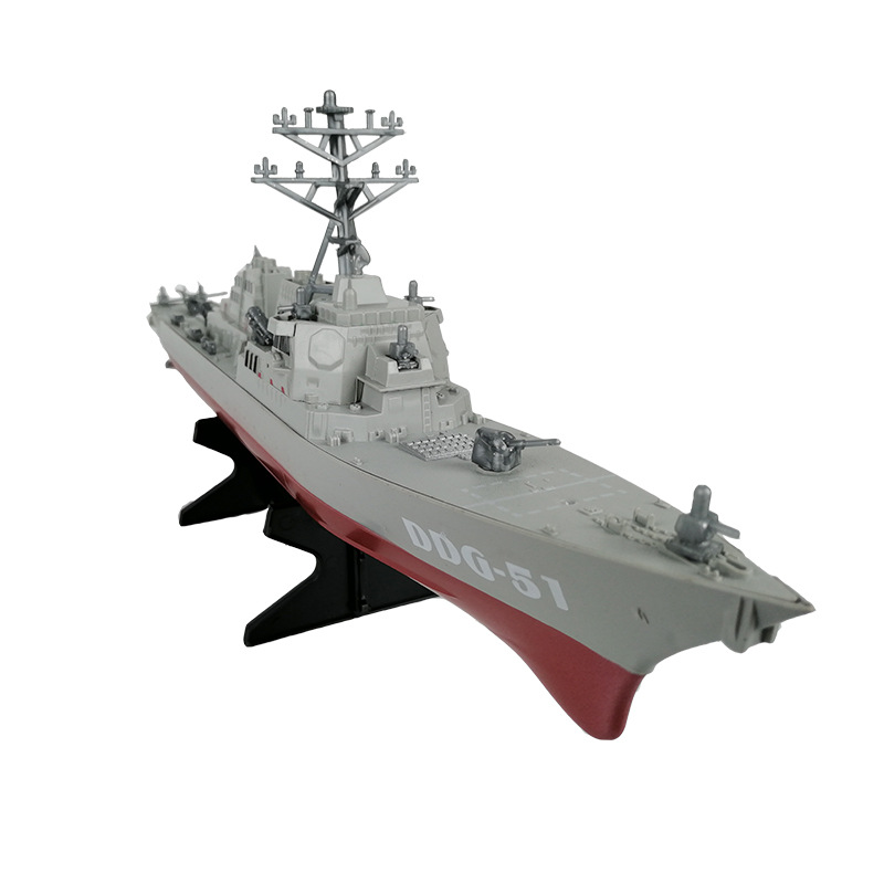 Трансграничная модель ракетного корабля игрушка статический готовый военный корабль модель корабля военный корабль эсминец украшения с кронштейном