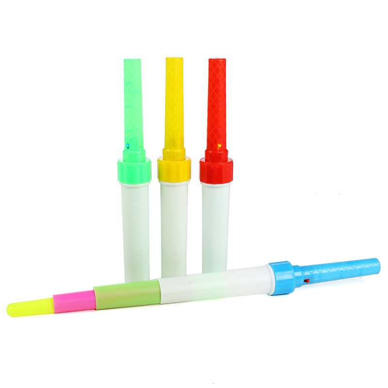 Telescopic fluorescent stick four section flash stick to push the gift night market stall children's luminous Yiwu toy stall supply