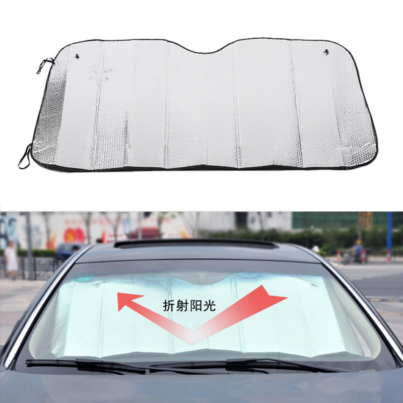 140 car front sunshade sunscreen sunscreen heat insulation front windshield cover double-sided aluminum foil sun shield