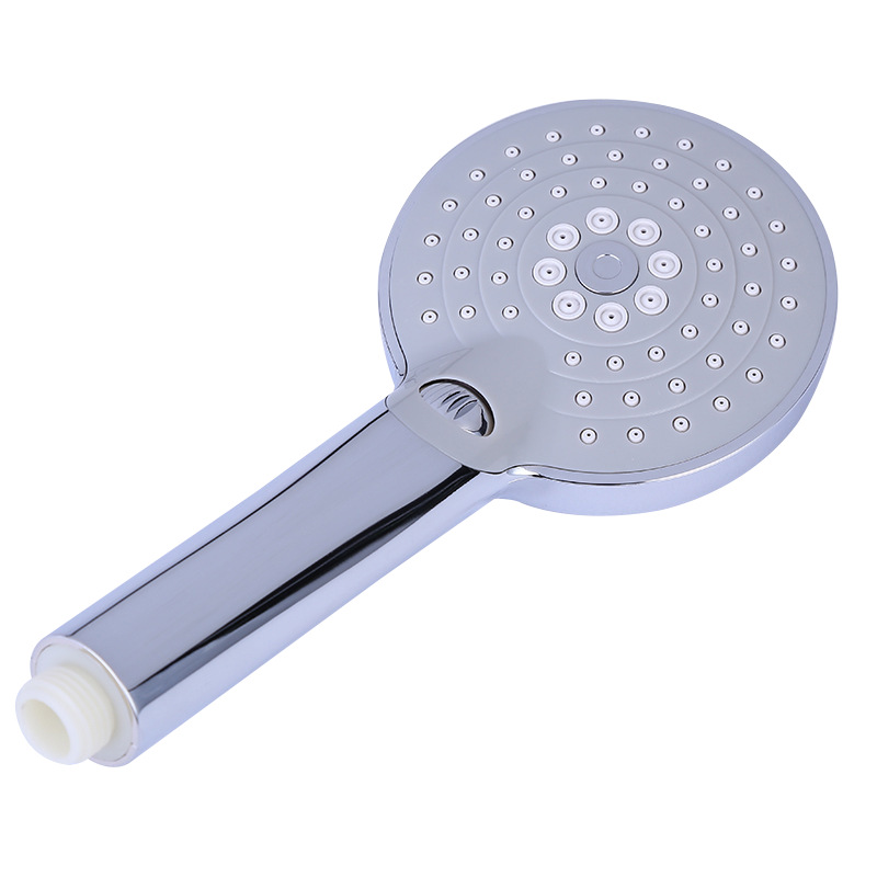 Factory wholesale shower set plating nozzle blister three-piece ABS multifunctional shower nozzle