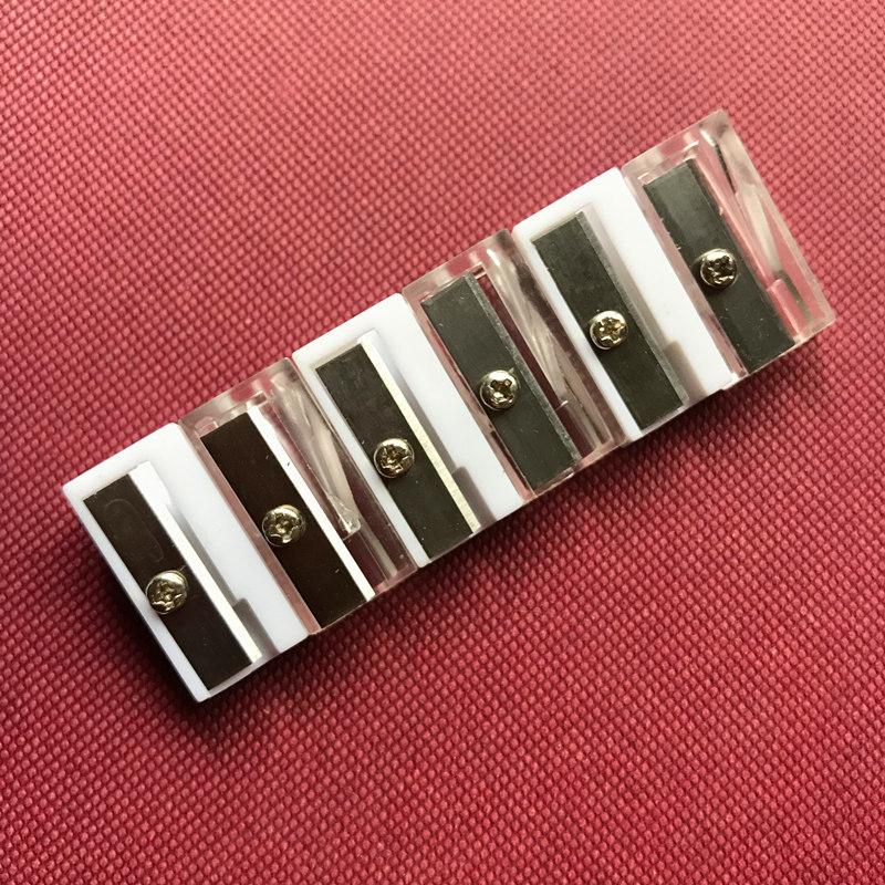 TAIHAO beveled transparent cartridge accessories pencil sharpener pencil charcoal pencil sharpener eyebrow pencil sharpener stationery lip pencil sharpener