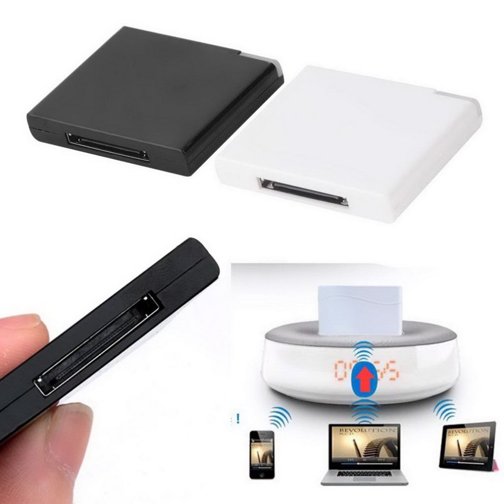 30pin Bluetooth receiver I-WAVE Bluetooth audio adapter for Apple dock speaker ipod audio