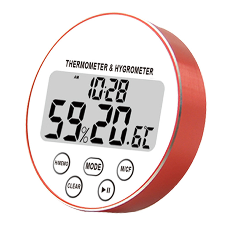 Timer Time Round temperature and humidity meter CH-918 indoor digital display electronic new temperature and humidity meter