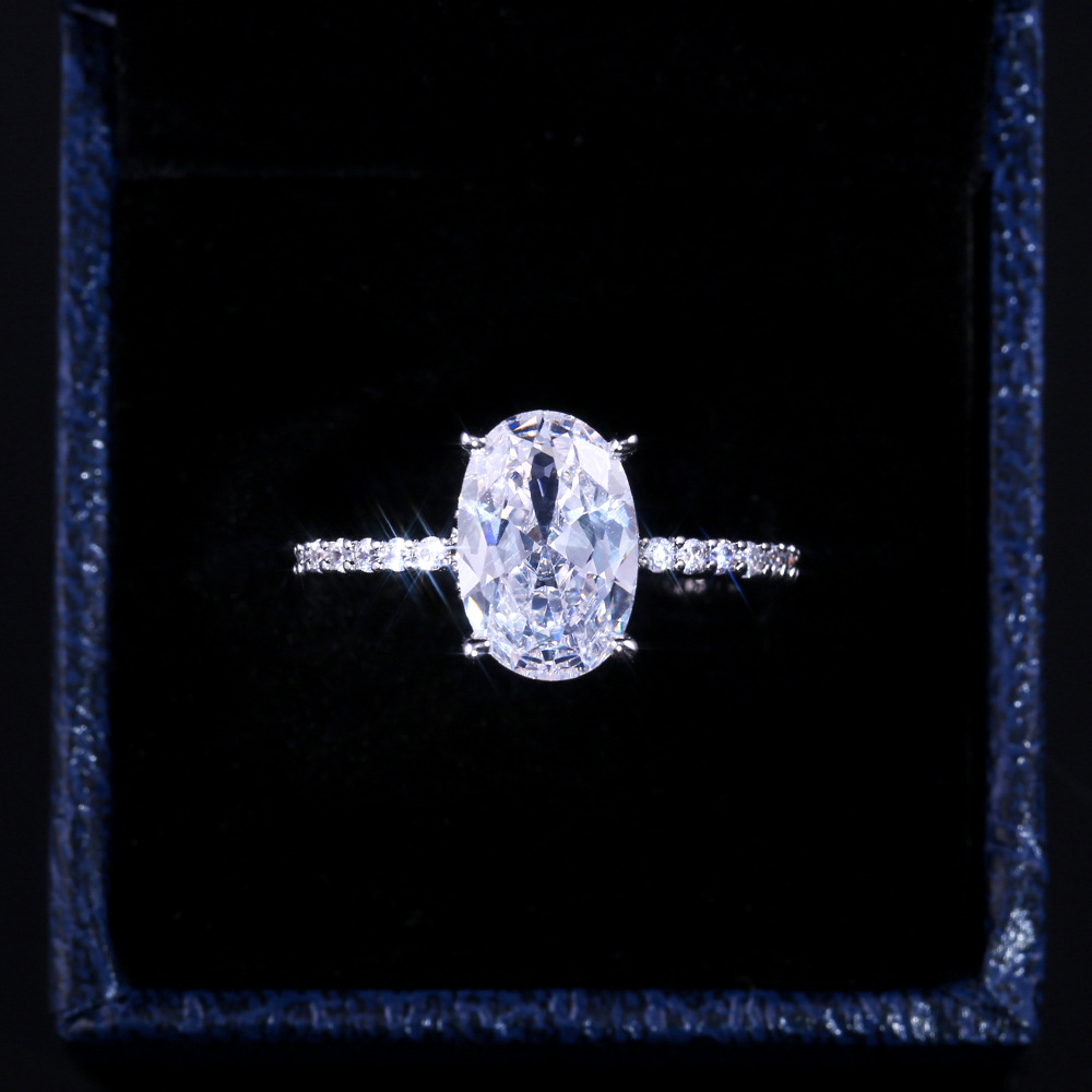 New Fashion Personalized Zircon Platinum Ring Korean Fashion Engagement Ring_voghion.com