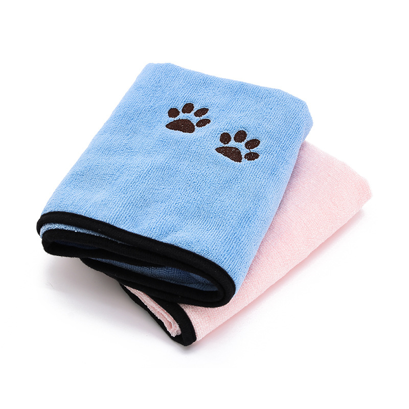 2022 new microfiber pet towel dog quick-drying absorbent cleaning towel bath towel factory direct supply