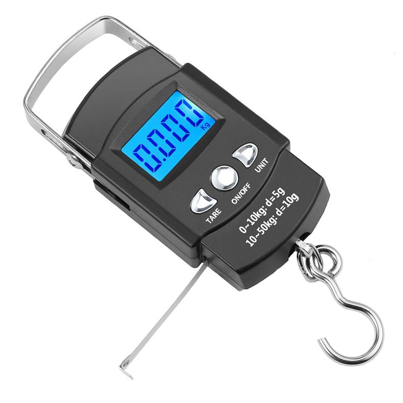 Luggage Scale portable portable scale 50kg Hook scale fishing scale with tape measure electronic scale pocket scale 50kg