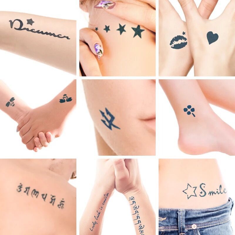 Plant Tattoo Sticker Juice Internet Celebrity Same Style Tattoo Cream New Simulation Tattoo Haina Tattoo Color Tattoo Cream