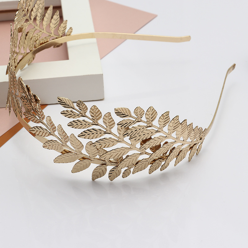 Ka decoration Tong New leaf crown bridal headband European and American fashion baroque bridesmaid headband hair accessories gift