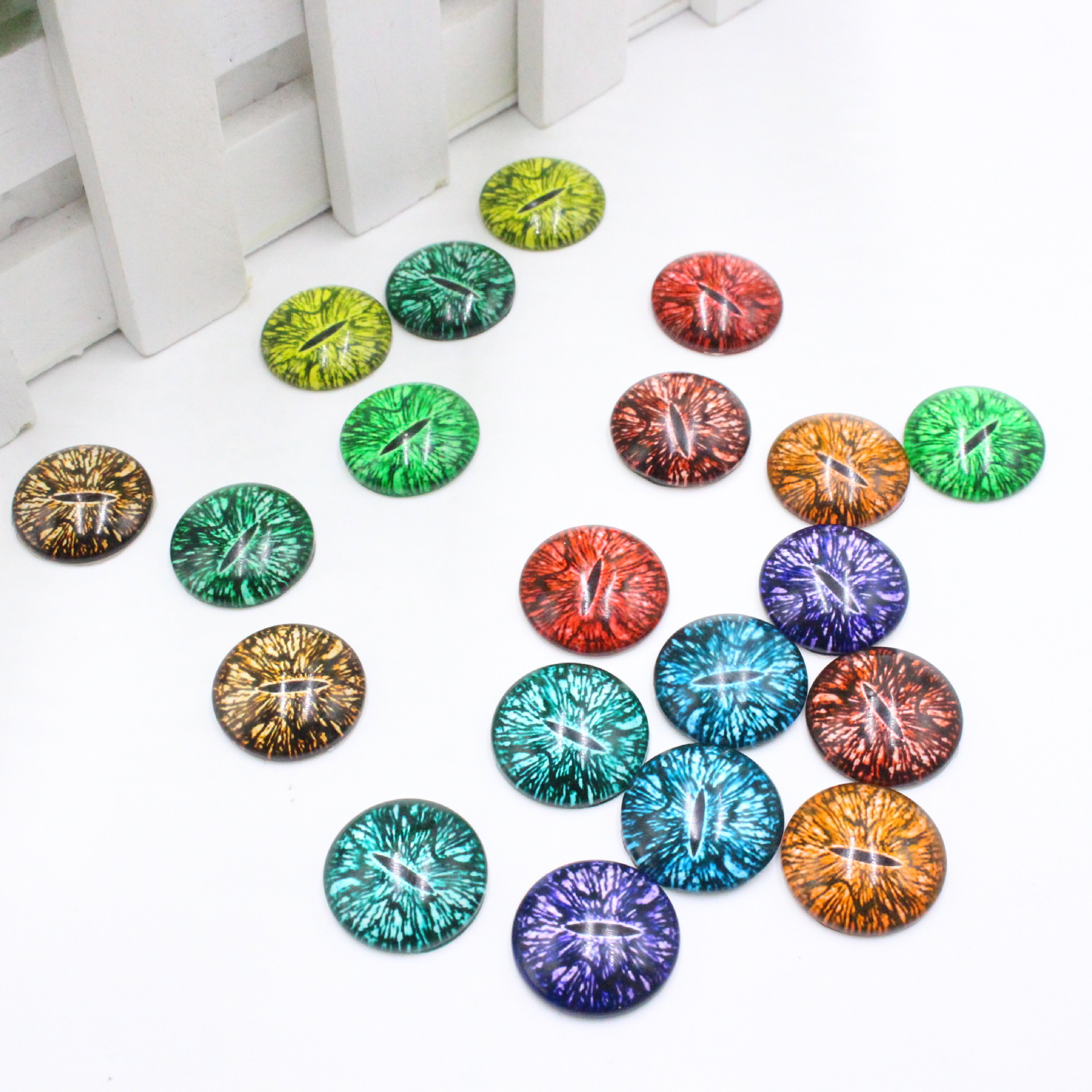 8/12/18mm Vintage Glass Doll diy Dinosaur Toy Animal Eye Accessories Accessories