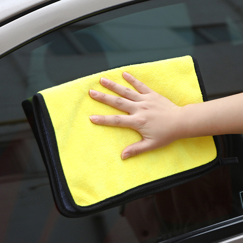 New thick double-sided coral fleece cloth car wash towel microfiber absorbent car towel manufacturers wholesale
