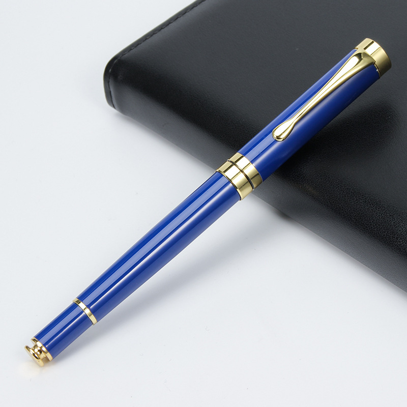 Black Gel Pen Business Gift Metal Signature Pen Custom Advertising Gift Water Pen Logo Ballpoint Pen Batch