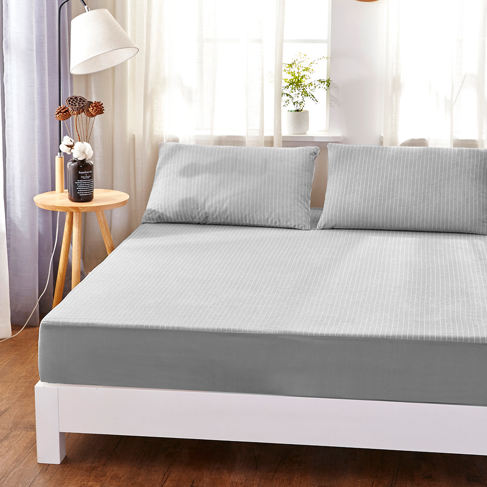 A generation of hair towel children's stripes waterproof urine-proof solid color non-slip Simmons bed hat beauty mattress protective cover