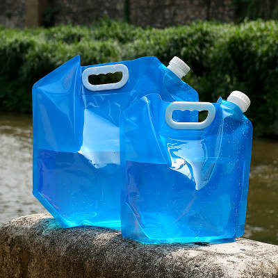 Outdoor portable folding water bag car water storage bag bucket emergency folding water bag sports riding folding water bottle