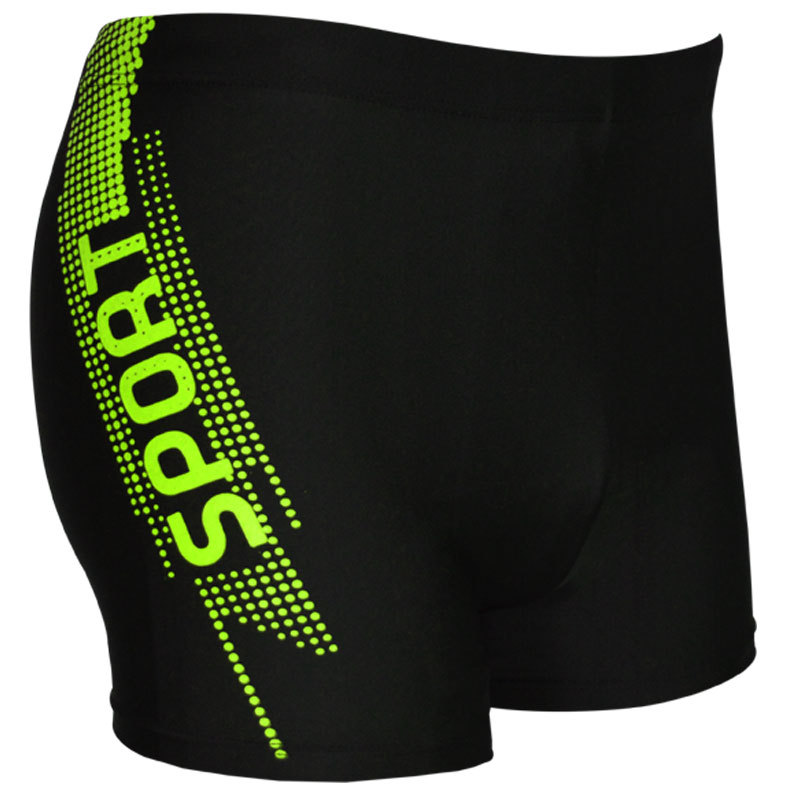 Wholesale New popular swimming trunks boxer adult swimming trunks extra large plus size Swimming trunks men's high waist conservative swimsuit