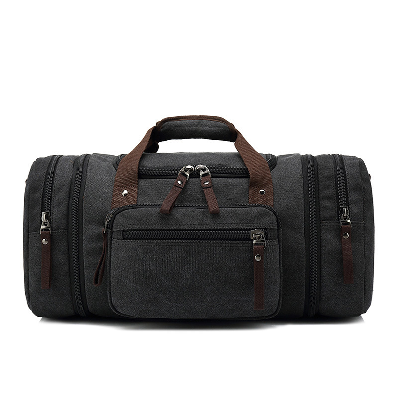 Cross-border New Fashion Outdoor Travel Bag Portable Canvas Crossbody Backpack Trendy Large Capacity Casual Shoulder Bag