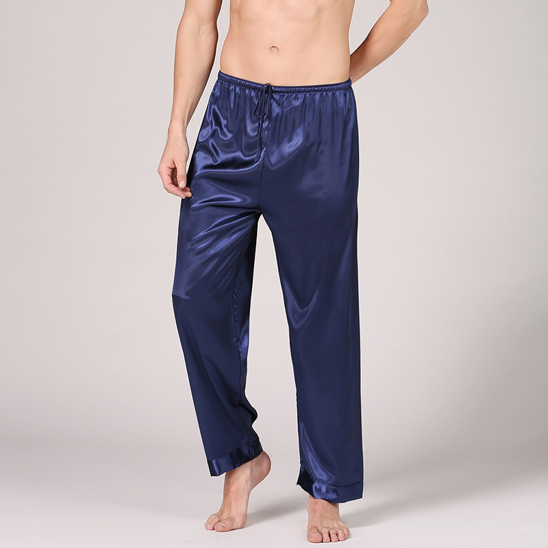 Spot summer new simple natural short sleeve pajamas pajamas men's seamless home clothing factory direct sales