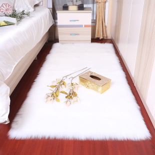 Australia Imitation Wool Sofa Carpet Floor Mat Living Room Bedroom Long Blanket Whole Sheepskin Wool Cushion Bay Window Mat