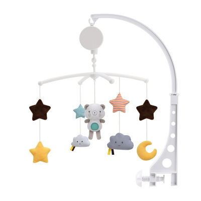 Cross-border Baby Bed Bell Rattle Toy 0-18 Months Music Bedside Bell Boy Girl Muppet Soothing Toy