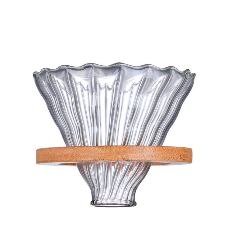 High borosilicate glass hand coffee pot cloud pot filter cup filter sharing pot household coffee pot can be printed logo