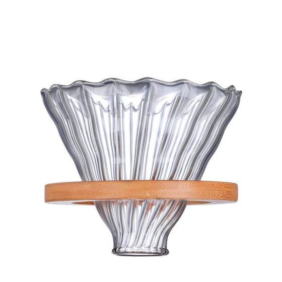 High borosilicate glass hand coffee pot cloud pot filter cup filter sharing pot household coffee pot can be printed logo