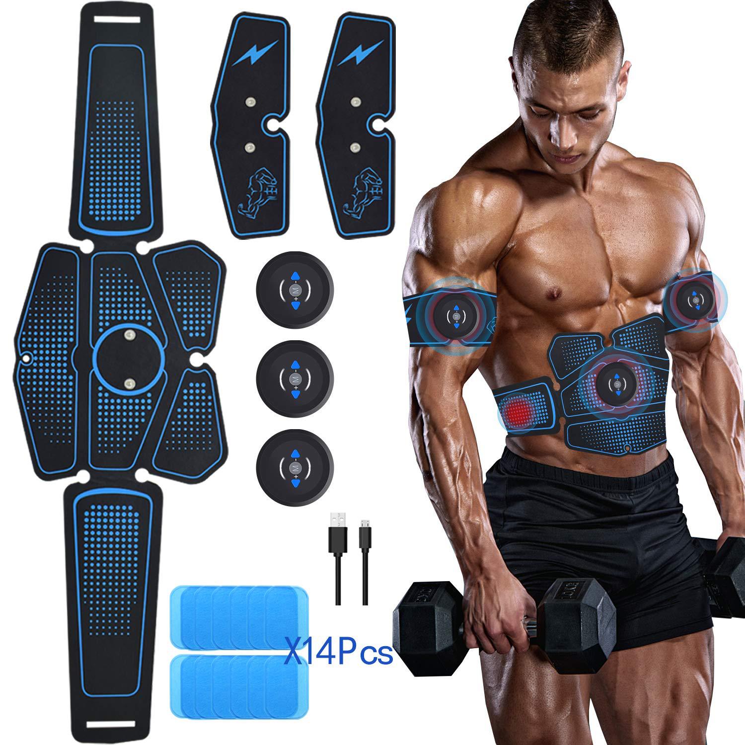 Fitness belt abdominal muscle stickers EMS Fitness instrument abdominal muscle training abdominal trainer muscle abdominal muscle belt home fitness equipment