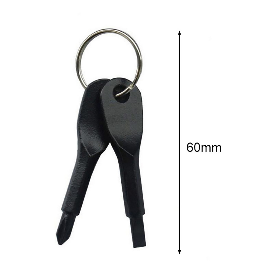 Outdoor EDC portable multi-function tool screwdriver with key ring