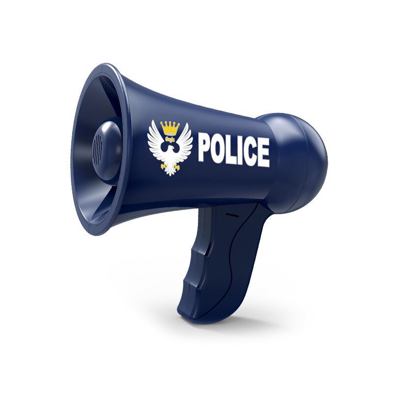 Cross-border Children's Simulation Play House with Sound Effect Toy Set Police Fire Amplifiers Police Loudspeaker