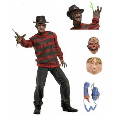 NECA deluxe movie version of the fierce Ghost Street murderer Freddy Super Action Figure hand model boxed