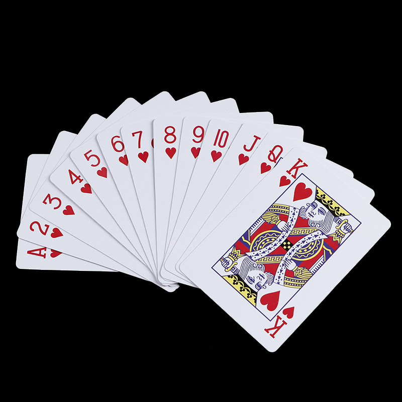Factory creative pvc plastic waterproof poker portable wear-resistant board game card poker wholesale
