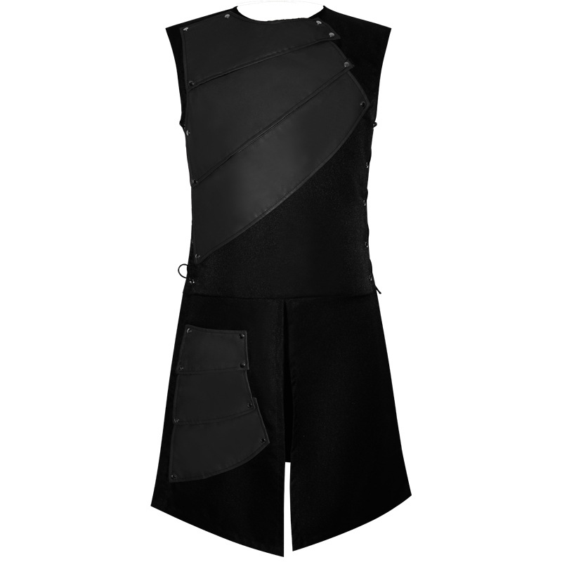 St. Vida's New Sleeveless Round Neck Side Strap Stitching Medieval Retro Samurai Fighting Halloween Costume