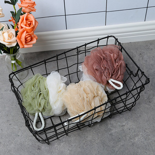 Wholesale simple and elegant soft bath ball 50g bathroom adult bath bath ball back rubbing bubble bath ball