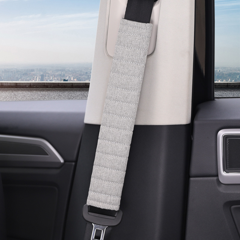 Car Seat Belt Shoulder Cover Pair of Car Interior Supplies Decoration Set Longer Safety Belt Cover Universal Men