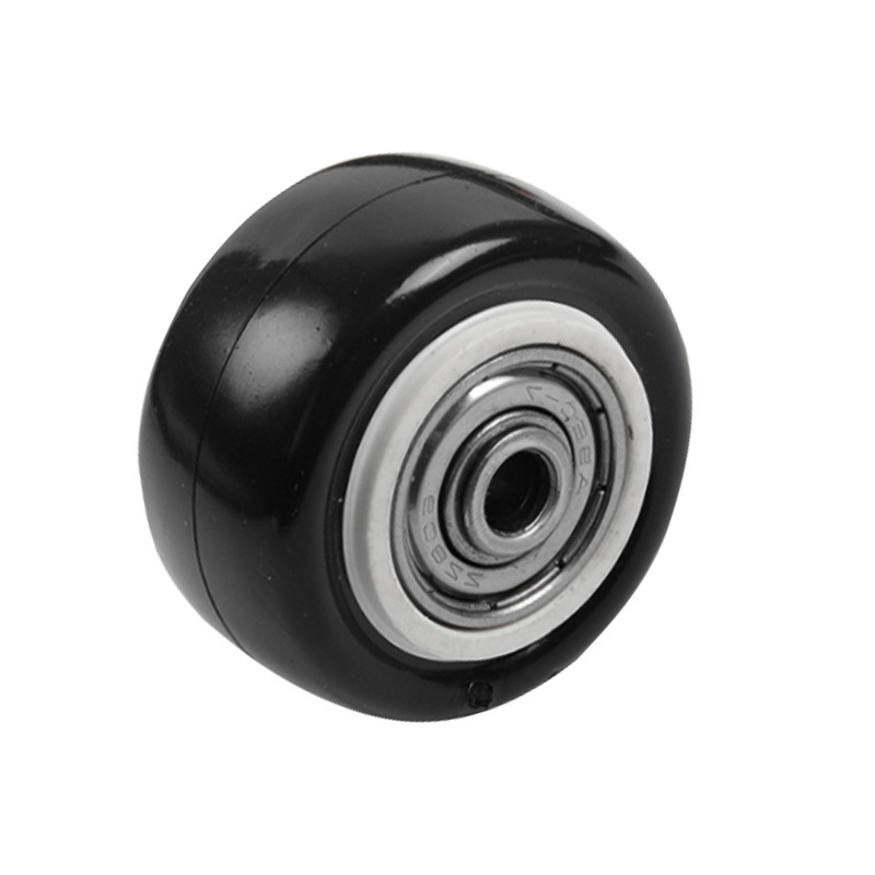 1.5-inch 2-inch gold diamond single wheel with double bearing double casing black furniture caster medium caster accessories