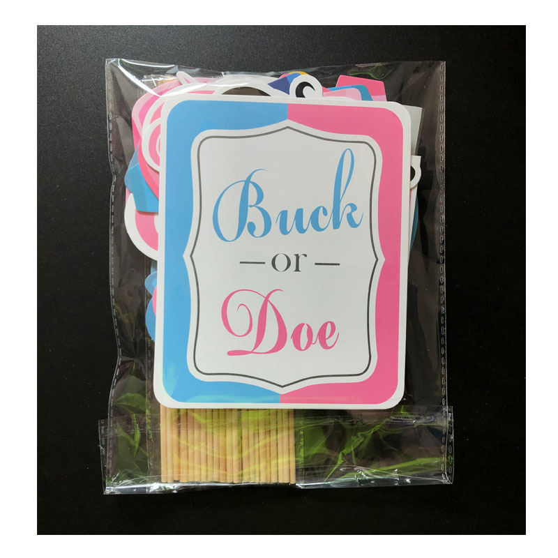 30 Pieces Boys Girls Baby Birthday Party BOY OR GIRL Sex Reveals Photo Props