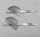 Angle ruler angle ruler 180 degree angle protractor 100mm angle ruler stainless steel angle ruler 0-180 ° semicircle