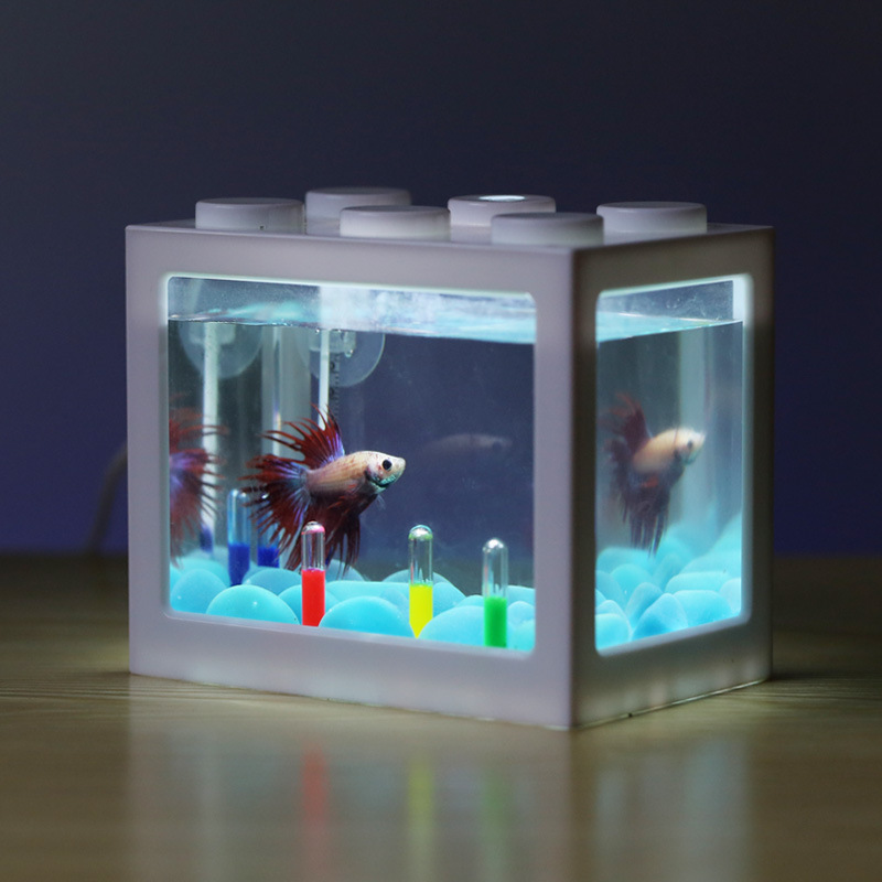 Small Fish Tank Goldfish Tank Fish Tank Office Ornamental Plastic Fish Tank Transparent Acrylic Small Desktop Ecological