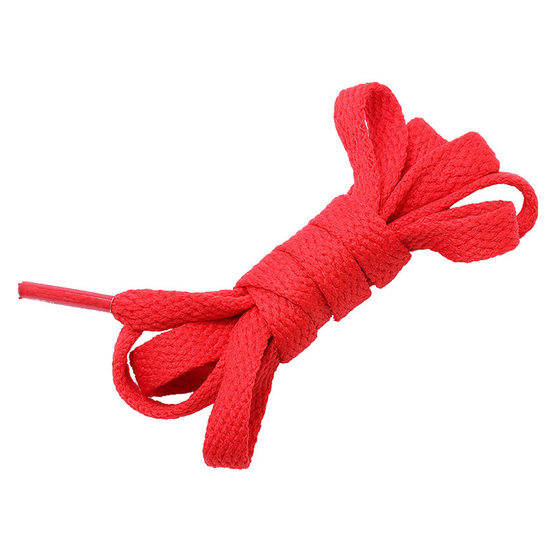 [04] flat shoelace 8mm wide single layer flat color black and white shoelace rope fit sports leisure basketball shoelace
