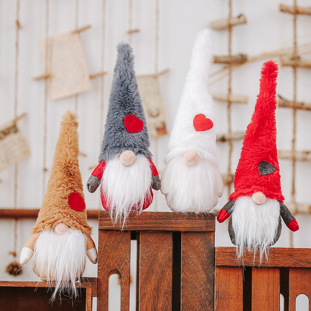 Home & Garden Haube Nieuwe Kerstdecoratie Pluche Lange Hoed Forester Pop Ornamenten Gezichtloze Pop Oude Man Ornamenten_voghion.com