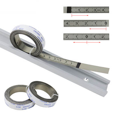 Stainless steel ruler adhesive scale with glue flat ruler self-adhesive ruler mechanical ruler adhesive Workbench