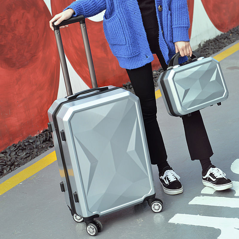 Luggage Case Men's Large Capacity Student Trolley Case Universal Wheel Women's Strong and Durable Thickened Travel Code Leather Case Trendy