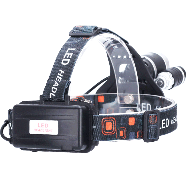 Cross border LED outdoor lighting strong light head lamp 18650 charging 20W high power 18650 induction T6 aircraft lamp