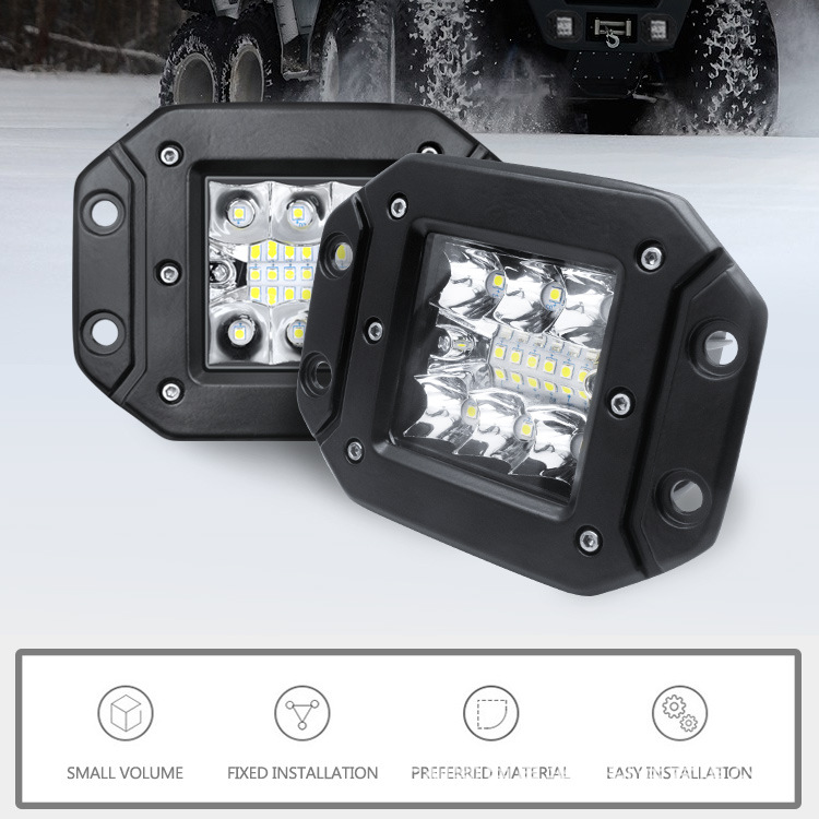 5-inch 39W square LED daytime running light car modification accessories car light truck spotlight large surface cover floodlight